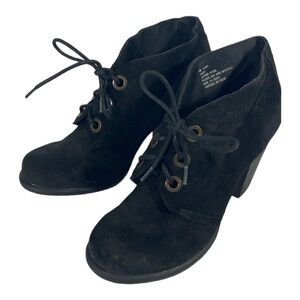 Mia Suede Cadet Bootie Size 8 Color Black